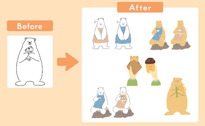 ロゴデザインのアレンジ依頼