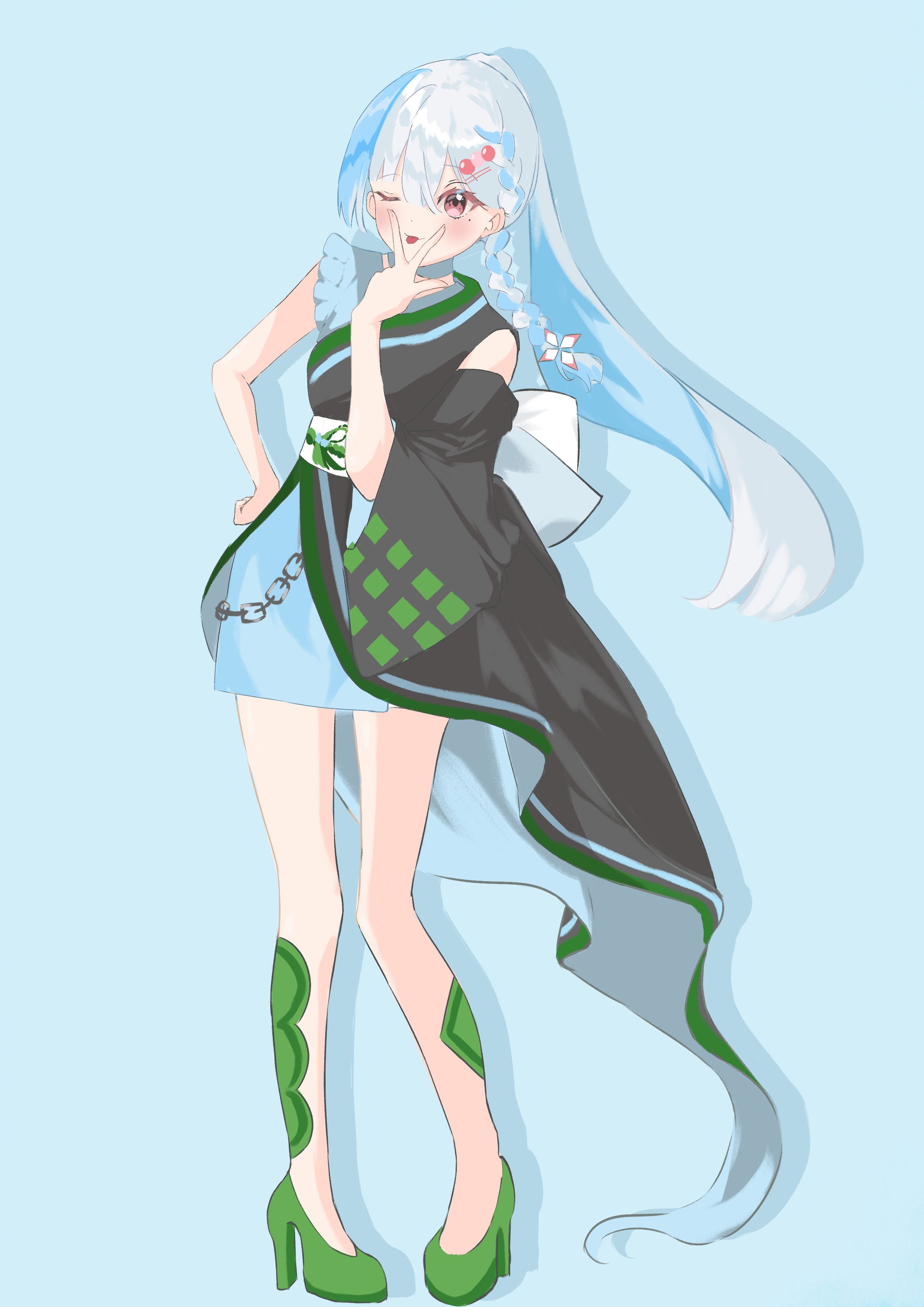 めき　等身イラスト-1