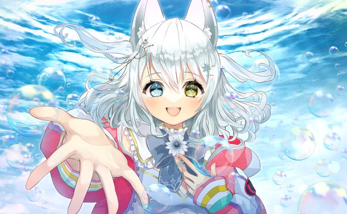 歌ってみたMVイラスト　氷月華フェリシア様