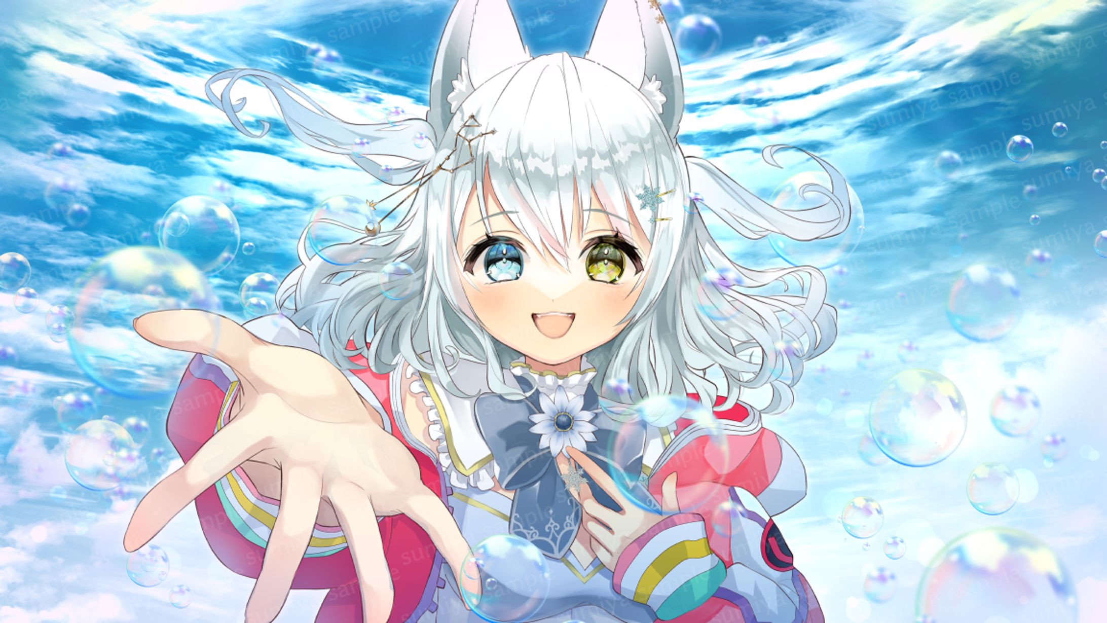 歌ってみたMVイラスト　氷月華フェリシア様-1