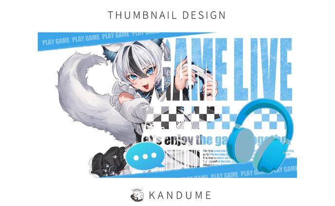 ゲーム配信サムネイル / サムネ100枚チャレンジ