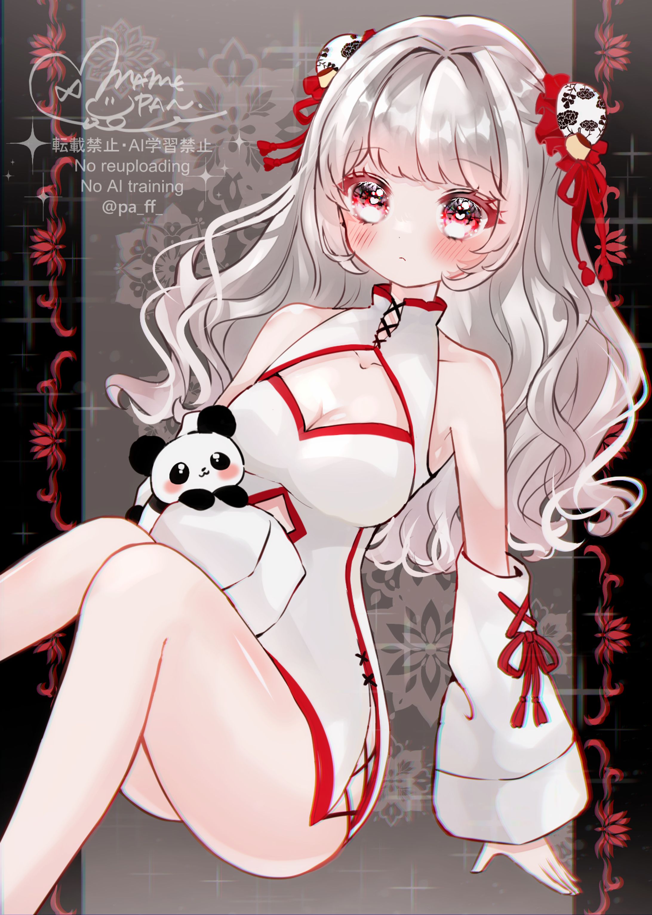 オリジナルイラスト　チャイナパンダ-1