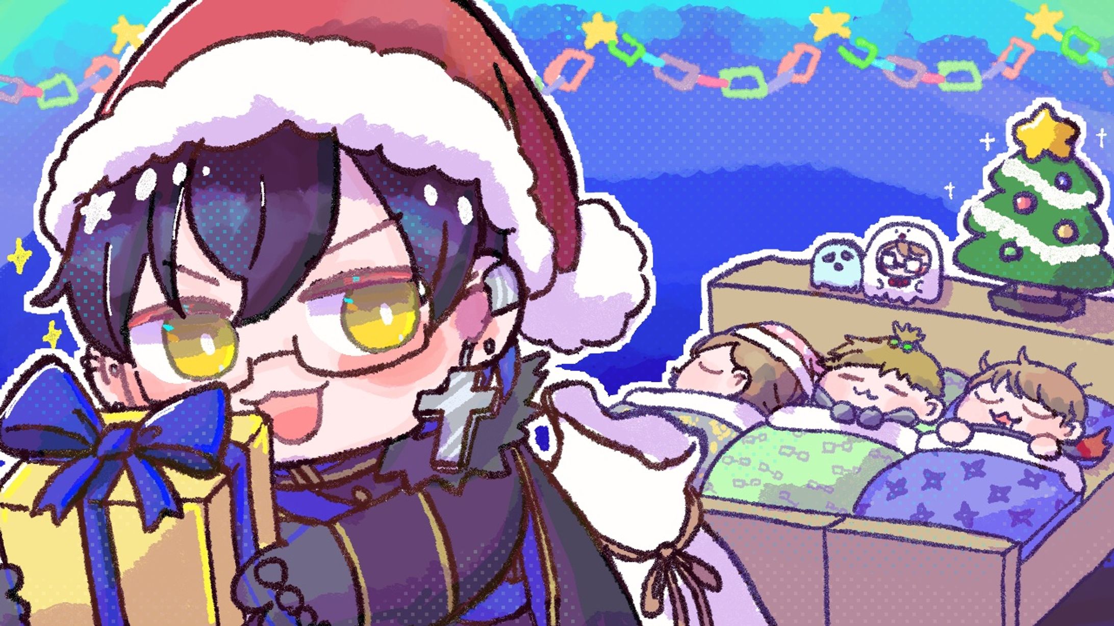 【FA】クリスマス待機画面イラスト-1