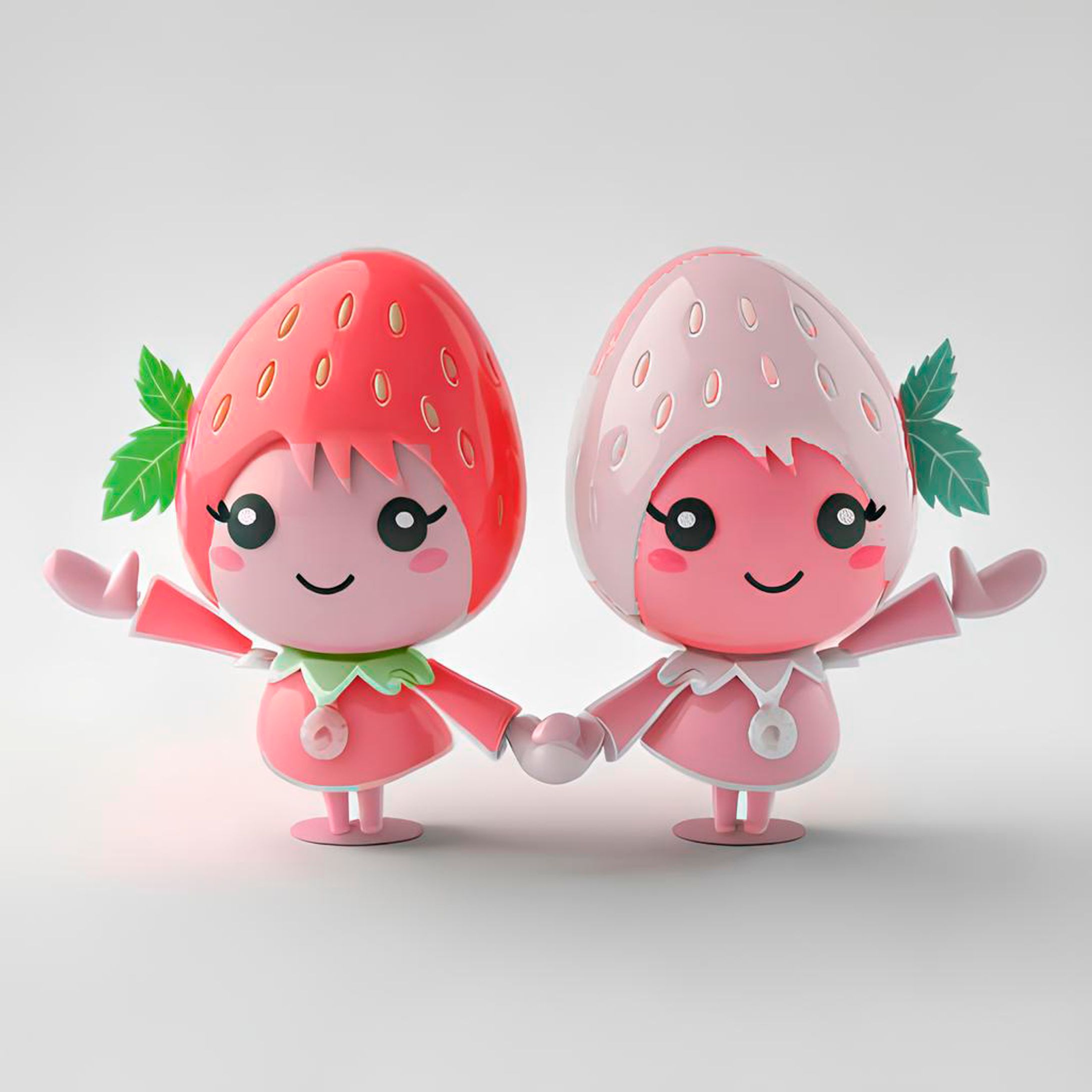 いちご農園キャラクター（3D）-1