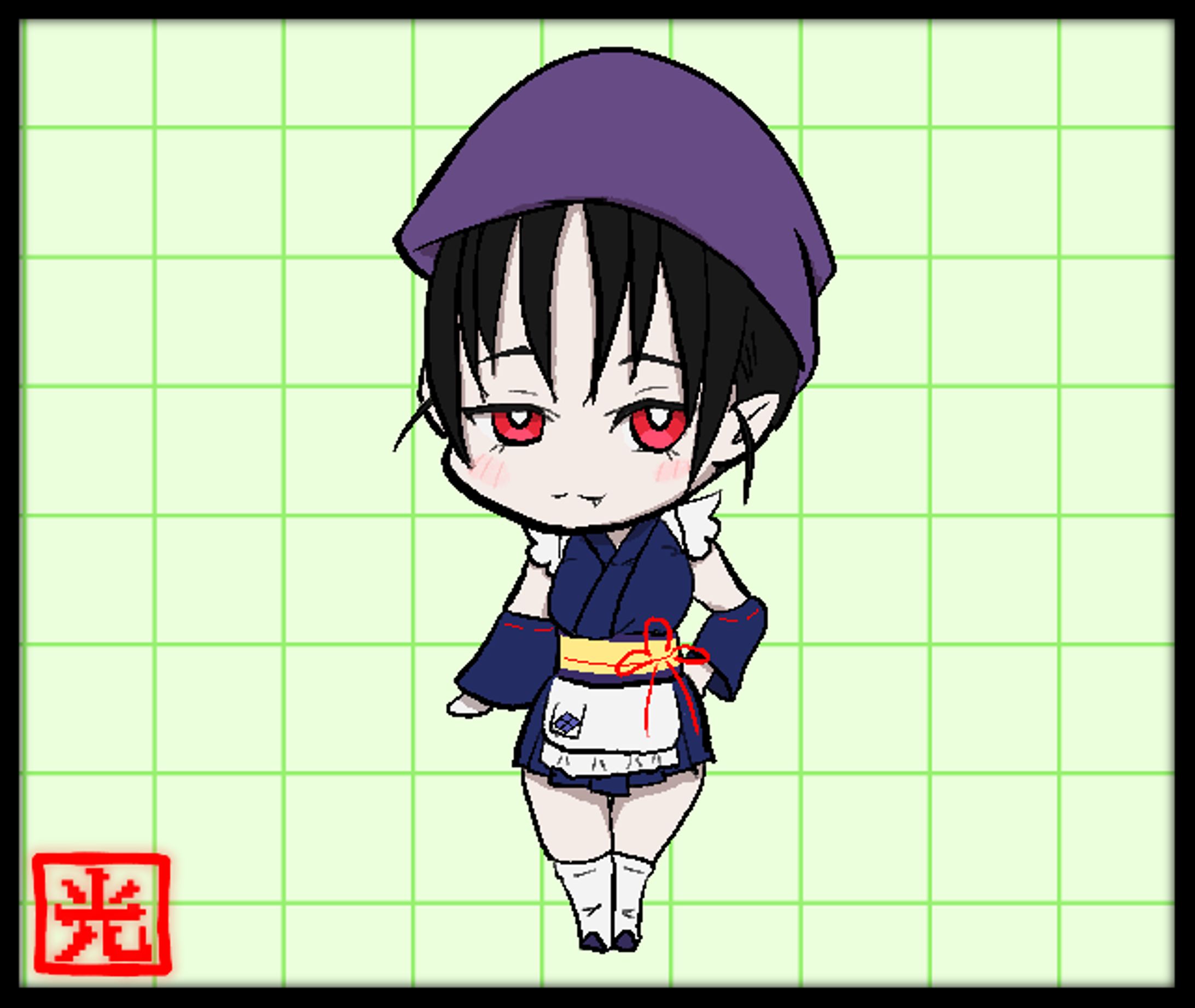 たまび 立ち絵　原画-1