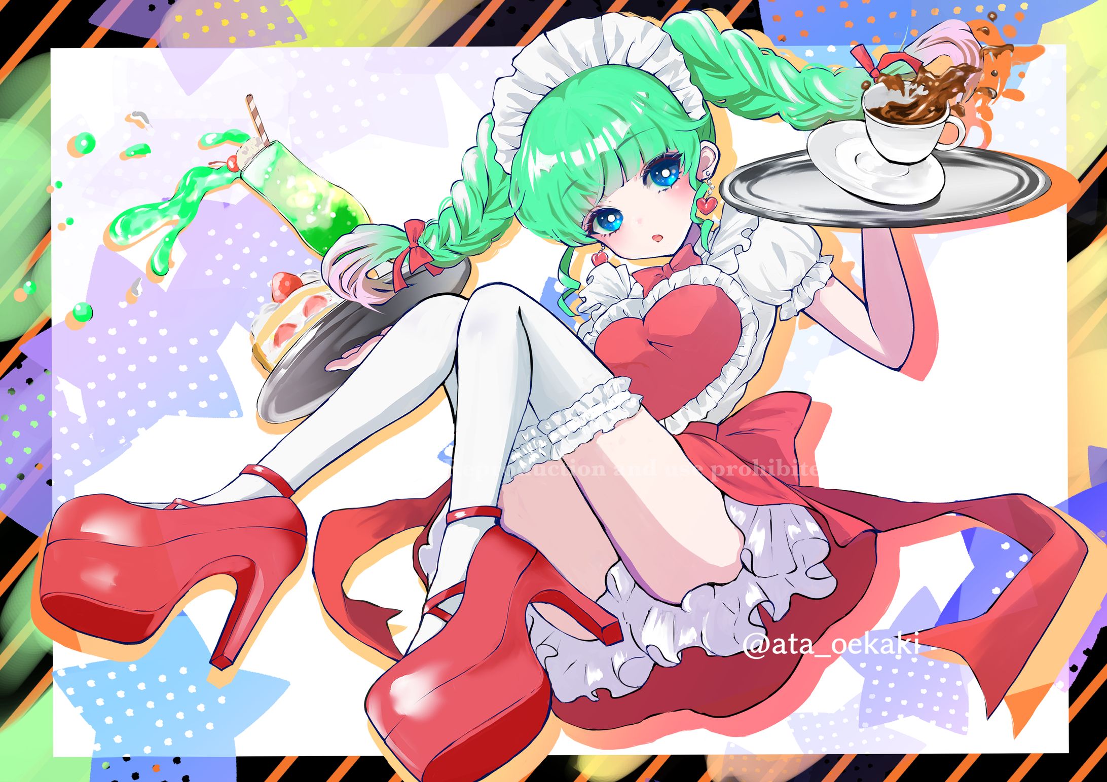 一枚絵イラスト(女の子)-1