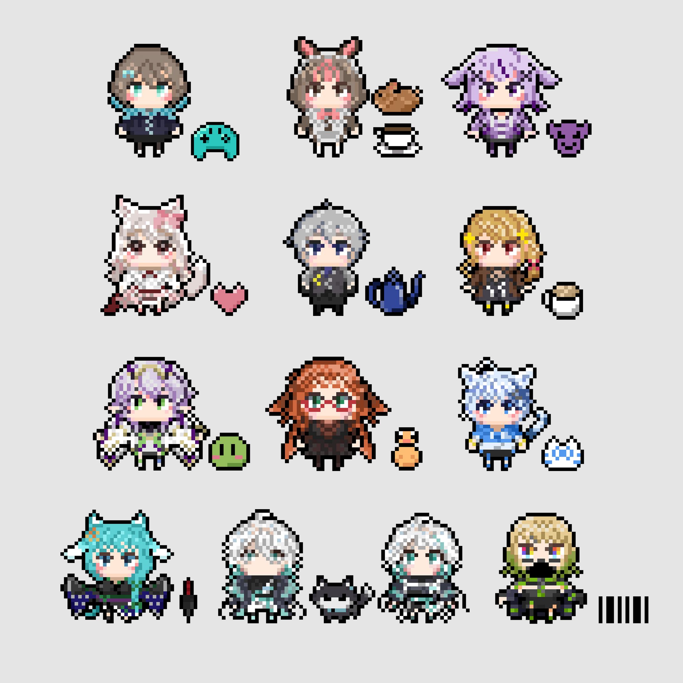Vtuber Pixel Art-1