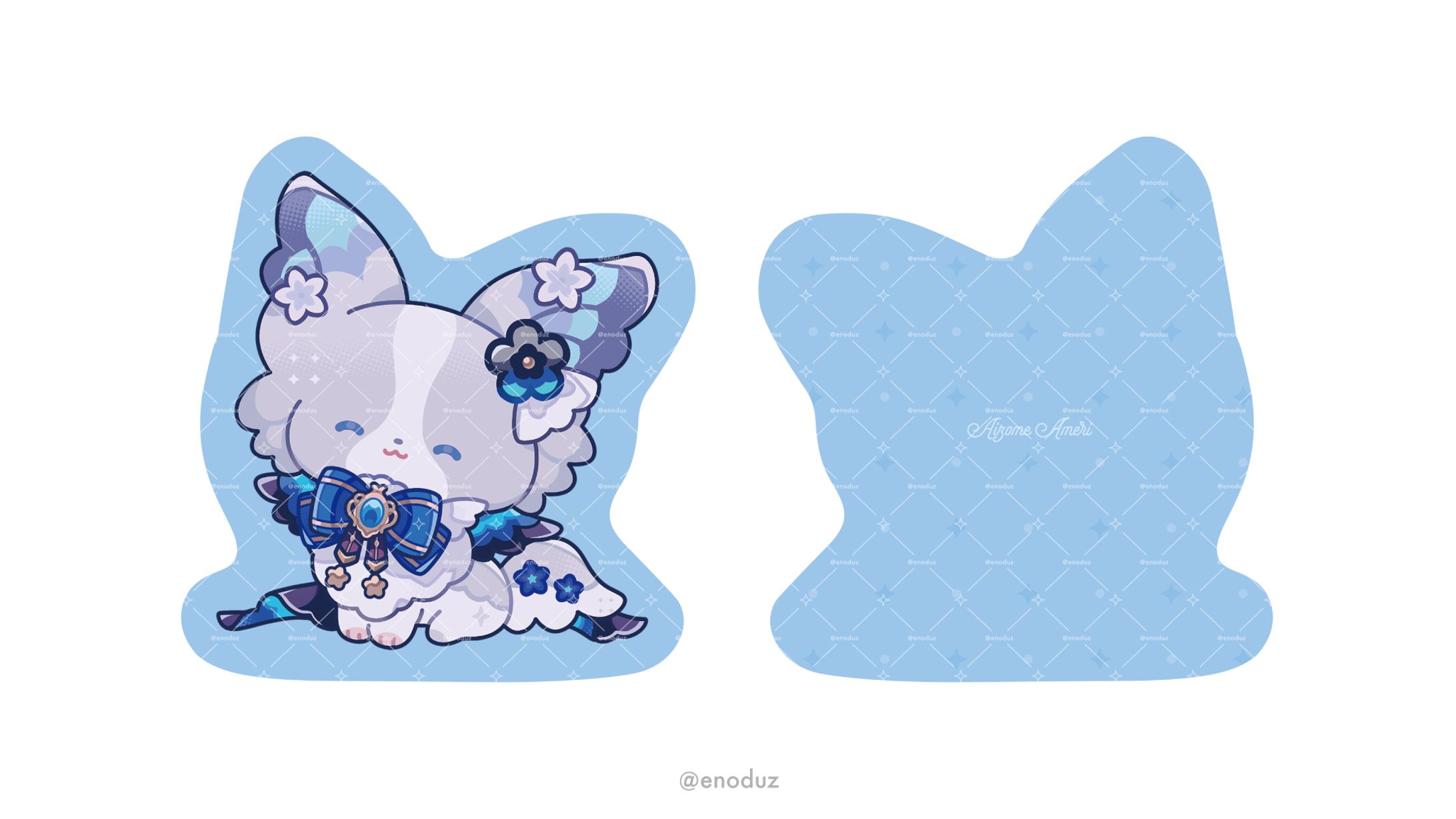 藍染アメリ様 / ダイカットクッション グッズデザイン-1