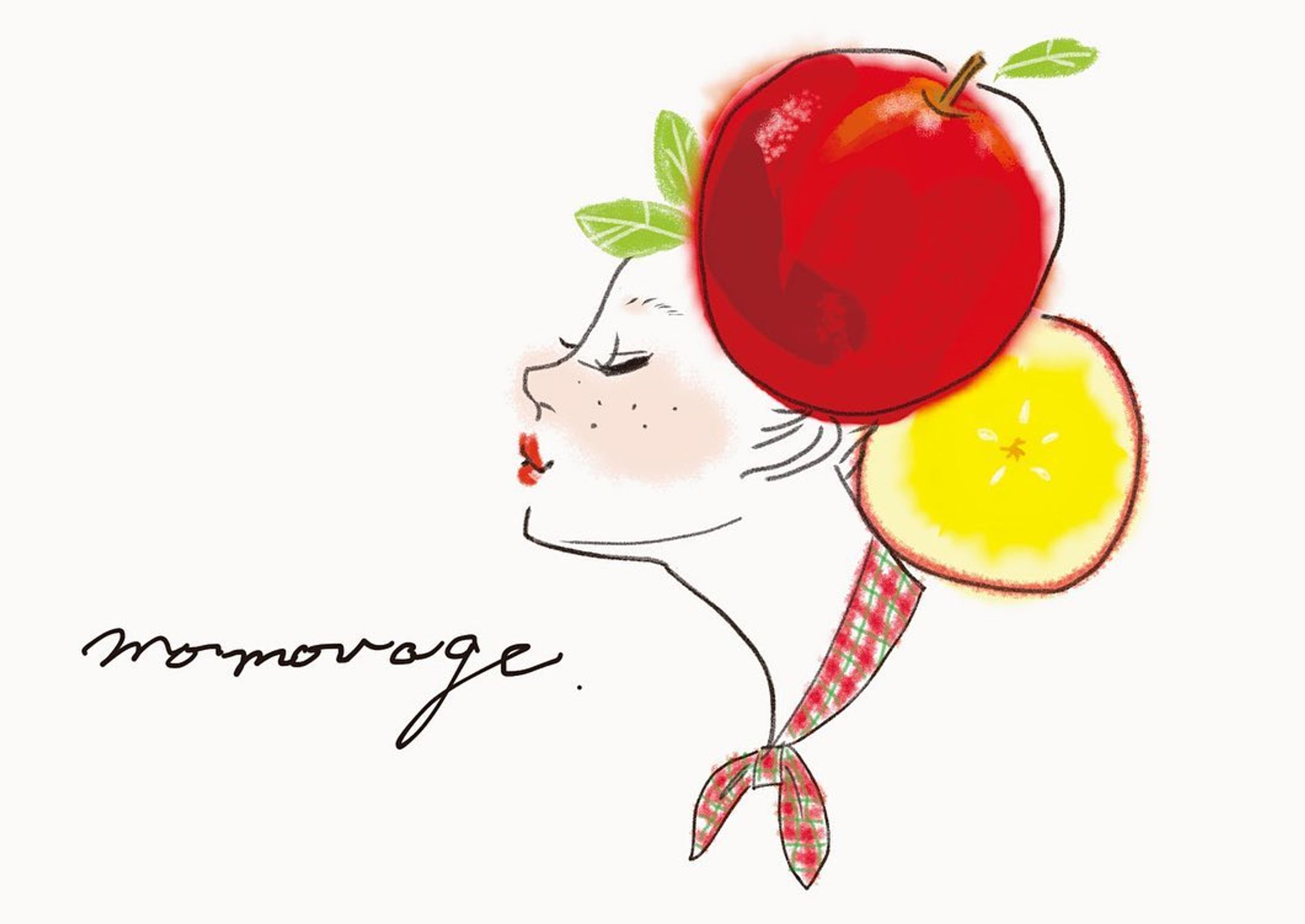 【お仕事】
大阪府柏原市のショップ　@momovege 様の
りんご企画のイラストを担当させていただきました✨

今時期しかいただけない蜜がたっぷりの「はるかりんご」のサンドイッチとお茶がスタートしたそうです。

個人的にフルーツサンドが大好きなのでお近くにお住まいの方が羨ましいです🤣✨-1