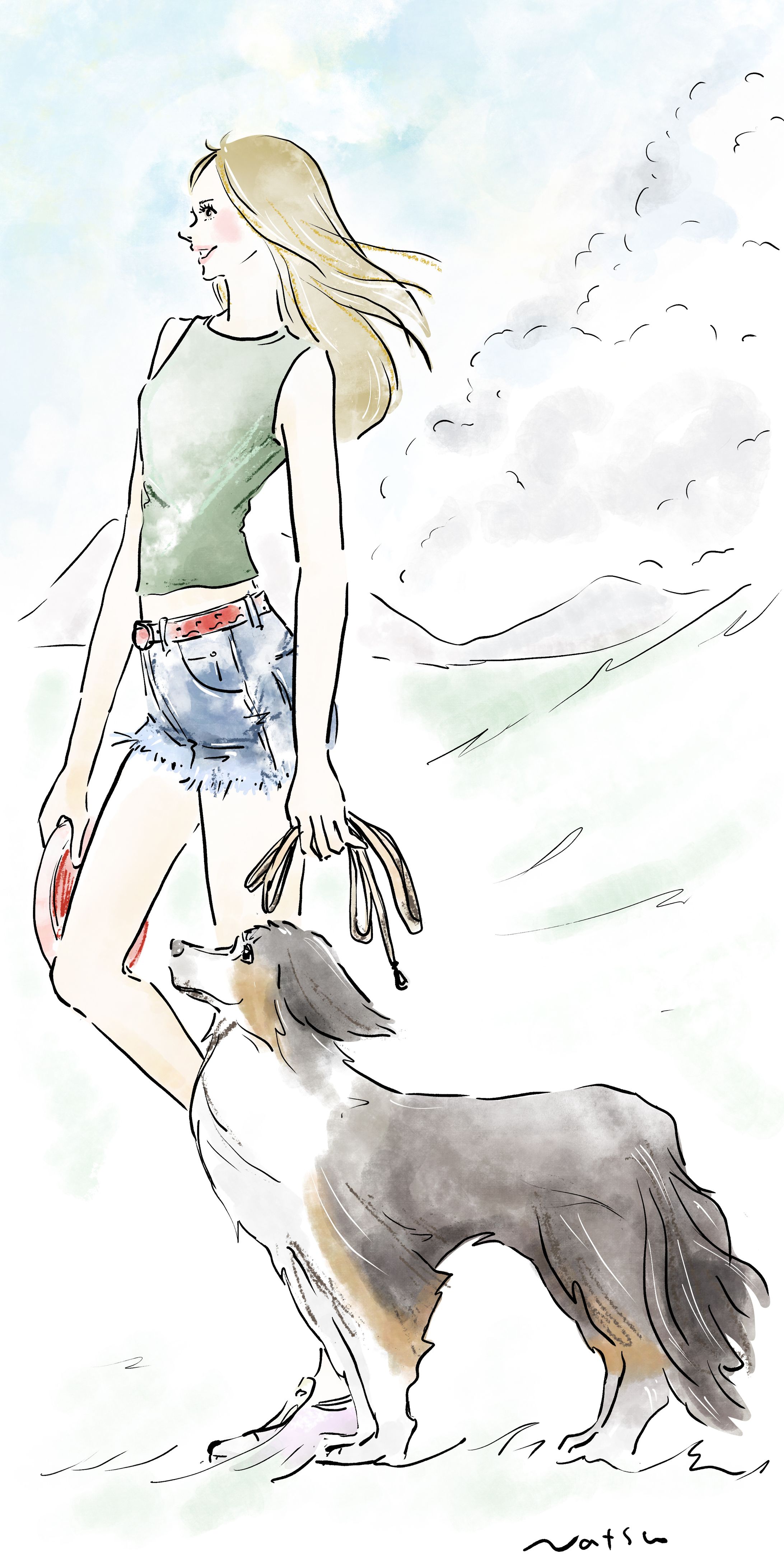 フリスビー犬（オリジナル）-1