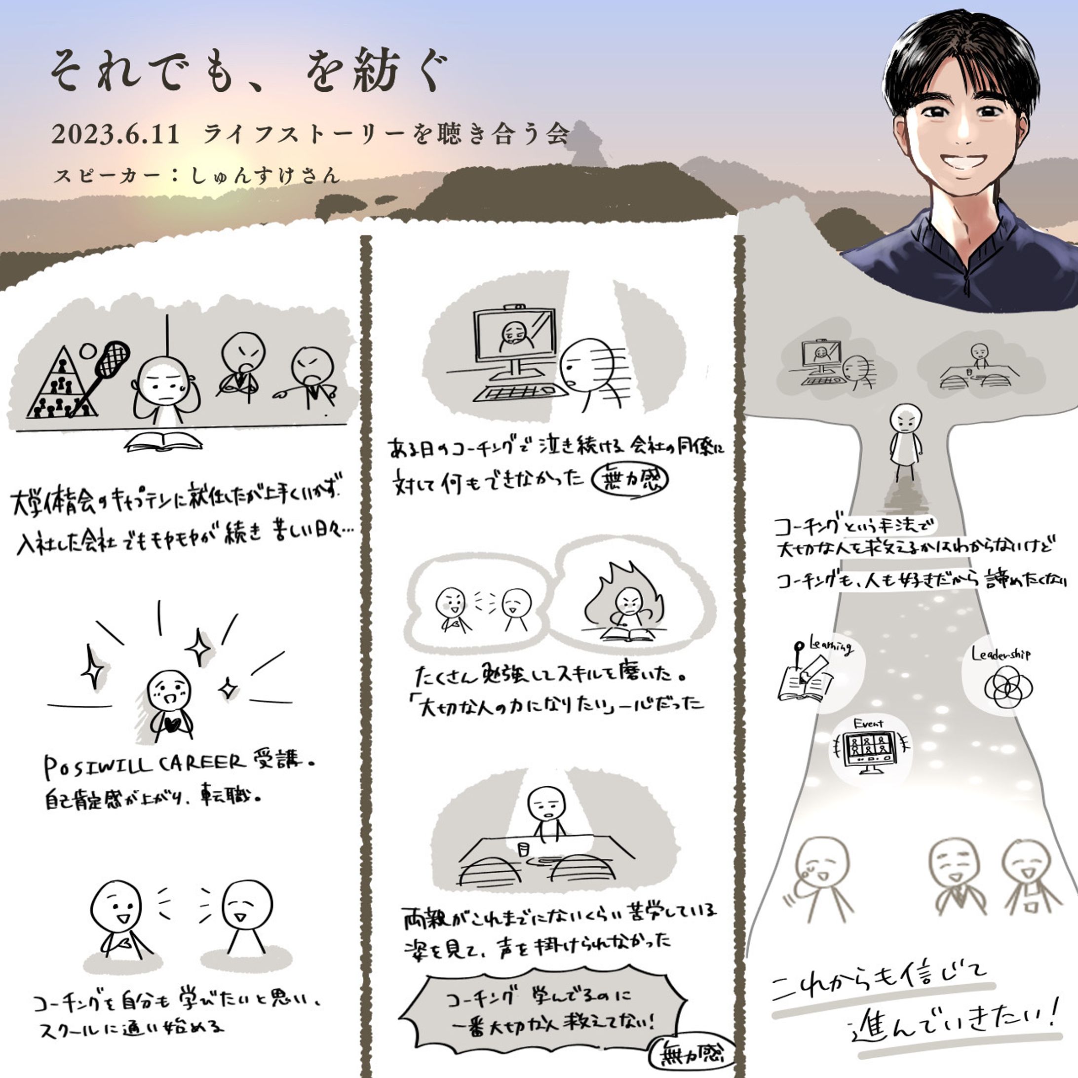 【グラレコ】ライフストーリーを聴き合う会／オンラインイベント-1