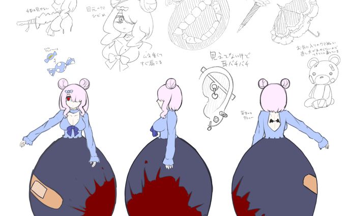 なごはろ！　フライヤー用キャラクターデザイン