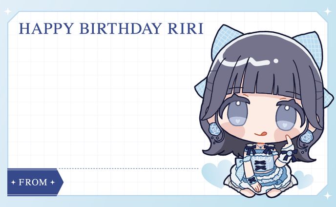 ドラマチックレコード小野莉々さん生誕2025【メッセージカード】