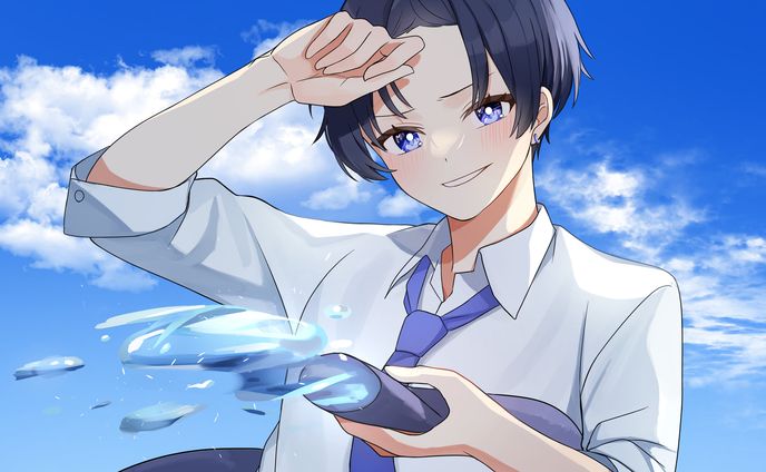 青と夏　糸甘様