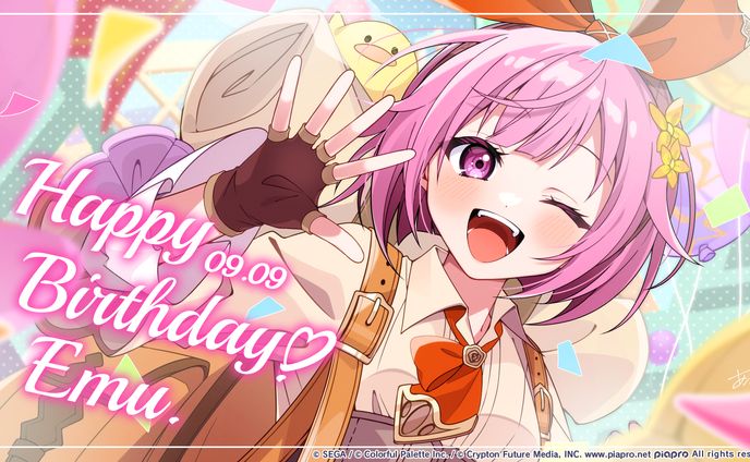 『プロジェクトセカイ カラフルステージ！ feat. 初音ミク』鳳えむ様 お誕生日イラスト担当