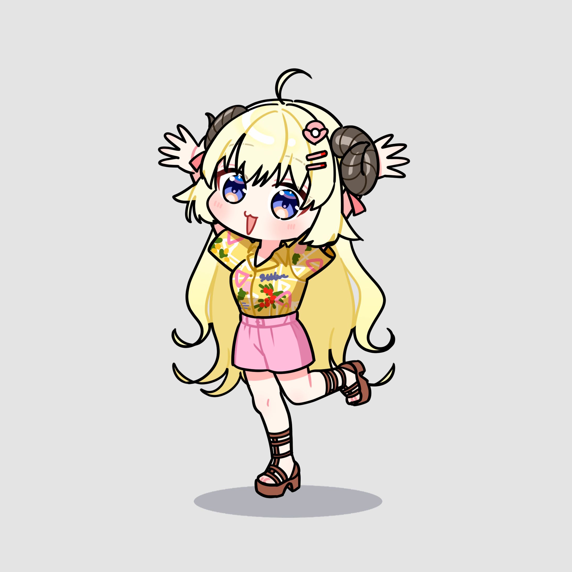 EXPOアロハシャツのわためちゃん-1