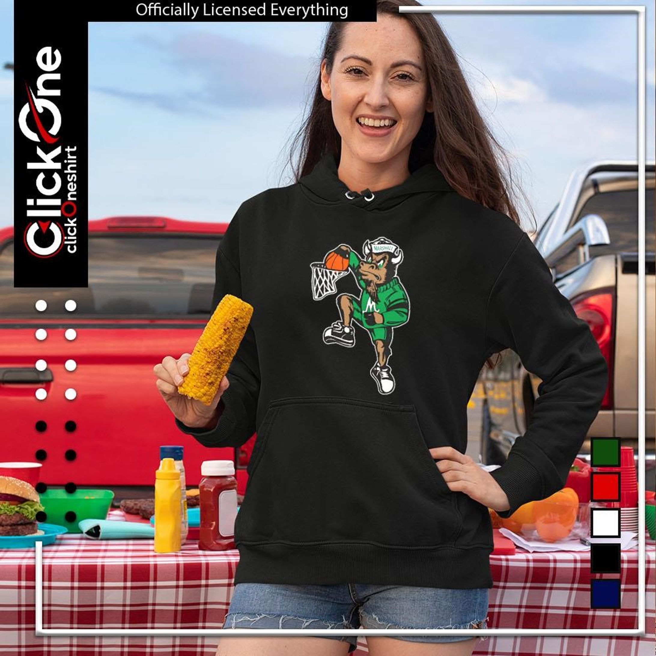 Marshall Thundering Herd – Mascot Dunk Shirt-1