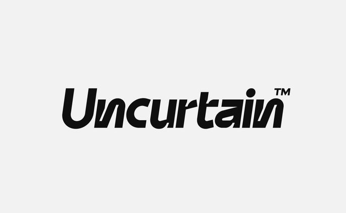 バンドグループ Uncurtain ロゴタイプ