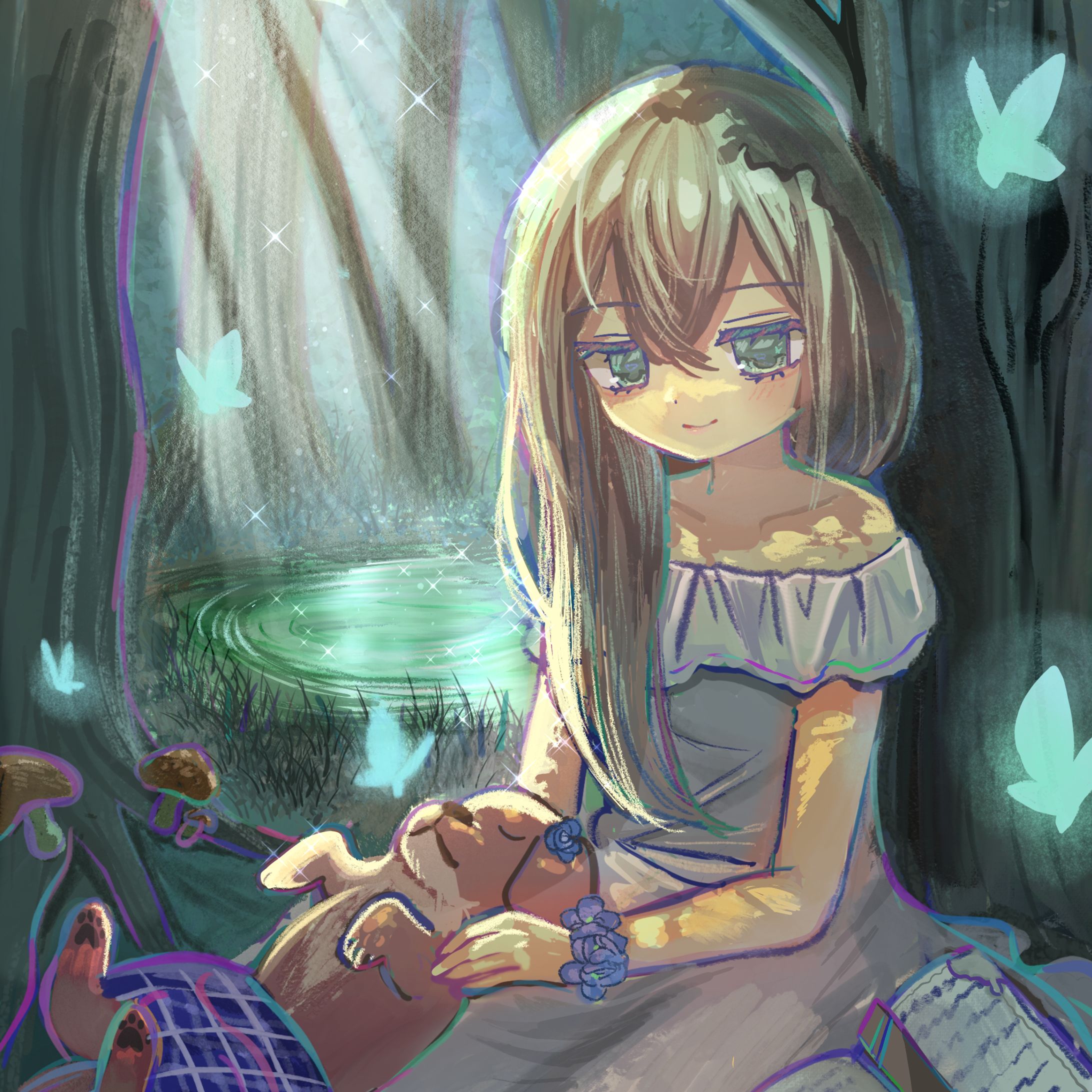 【オリジナル・ご依頼】森の中の少女-1