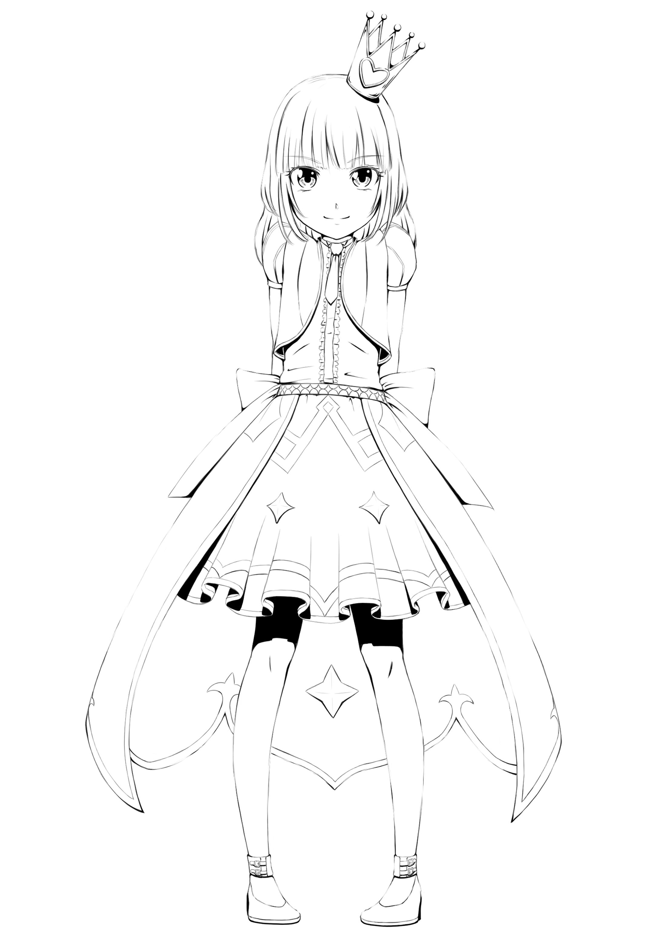 モノクロイラスト【ことの】-1
