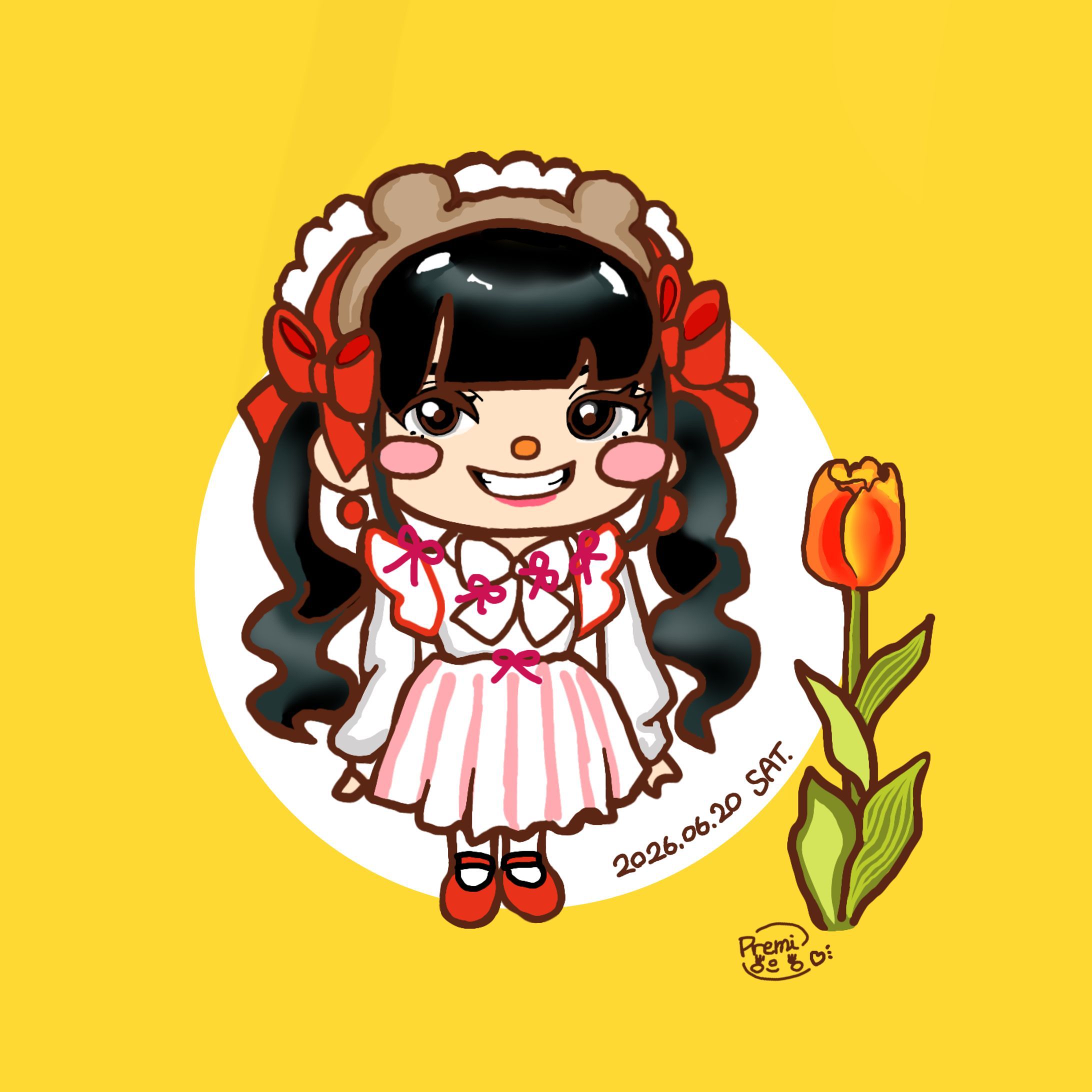 ロリータガールイラスト_🌷-1