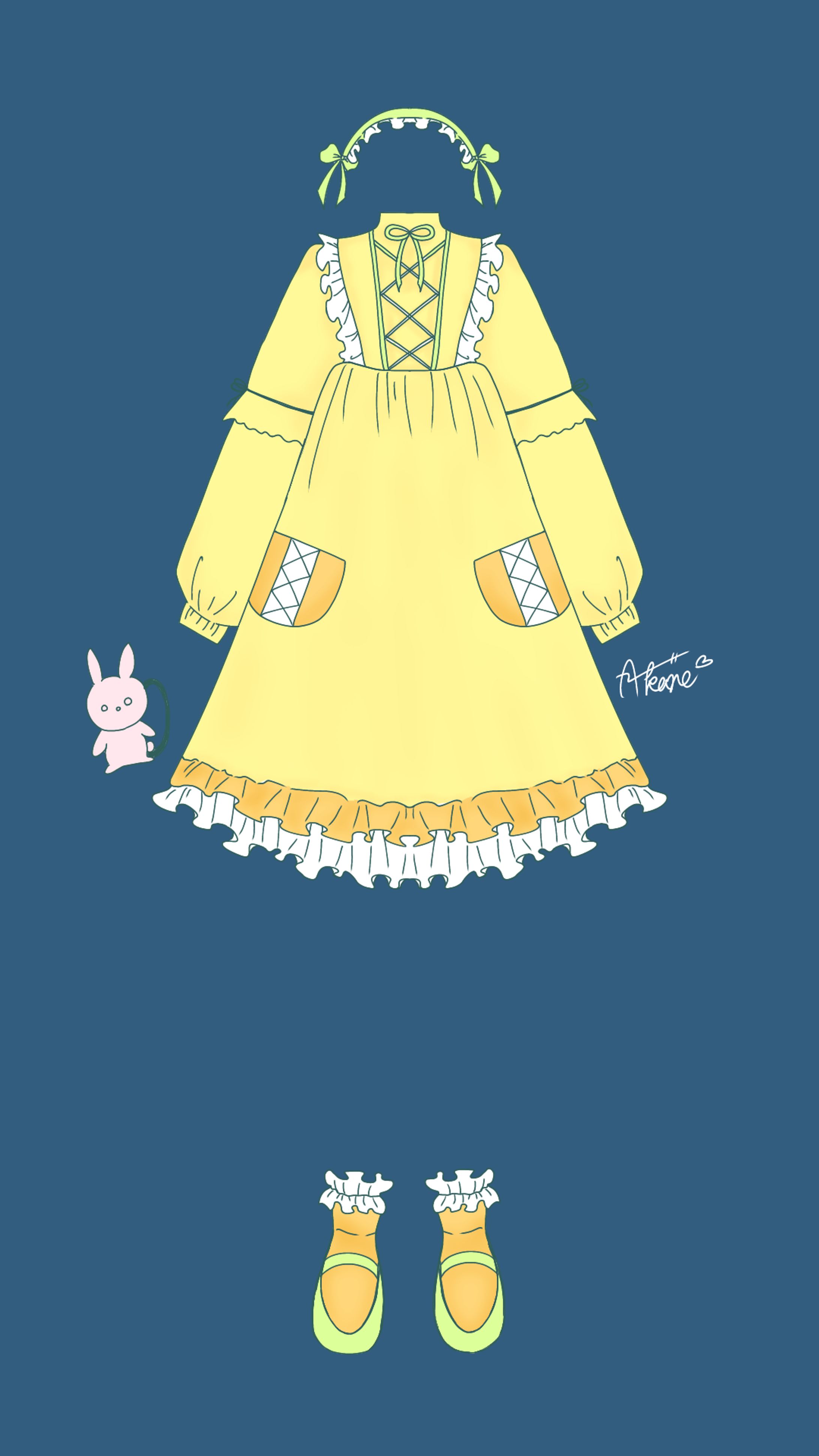 白花たんぽぽ様 ロリータ服 衣装デザイン-1