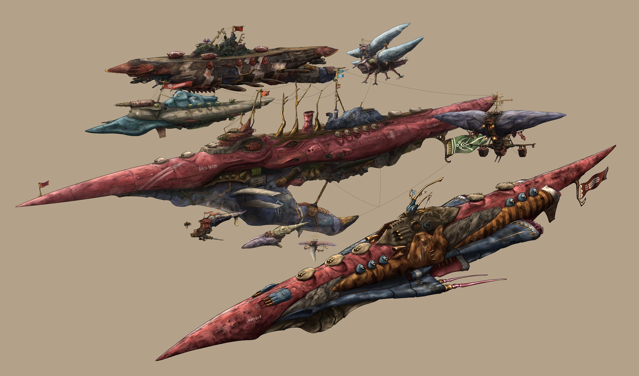 飛空艦デザイン "生物的"-1