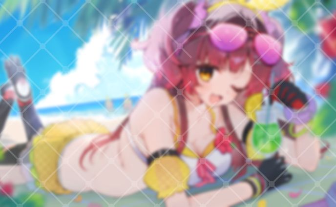 ロボ子さん　８月メンバーシップ壁紙イラスト