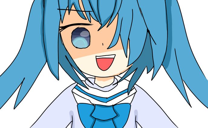 青色髪のいじめっ子