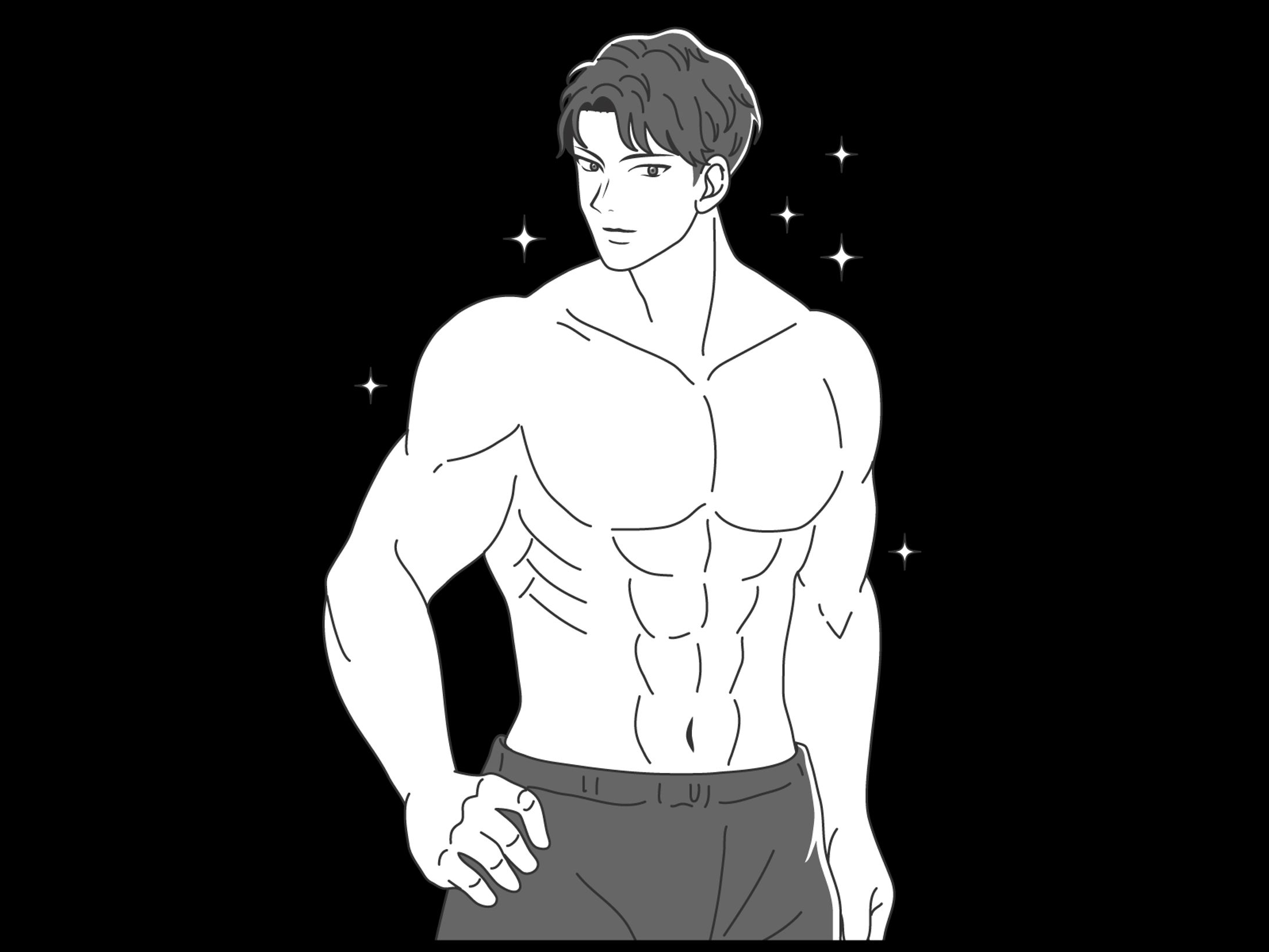 マッチョな男性-1