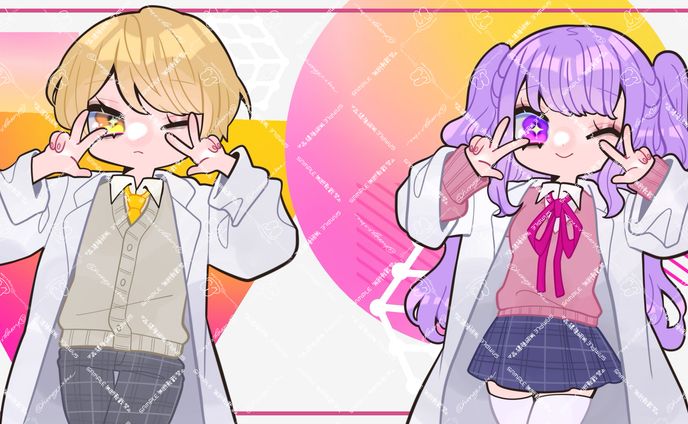 レオさん様 星乃める様 チューリングラブ歌ってみたイラスト