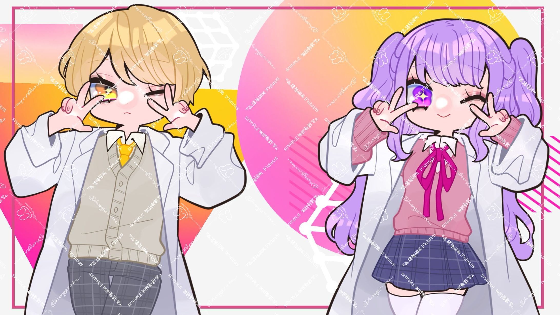レオさん様 星乃める様 チューリングラブ歌ってみたイラスト-1