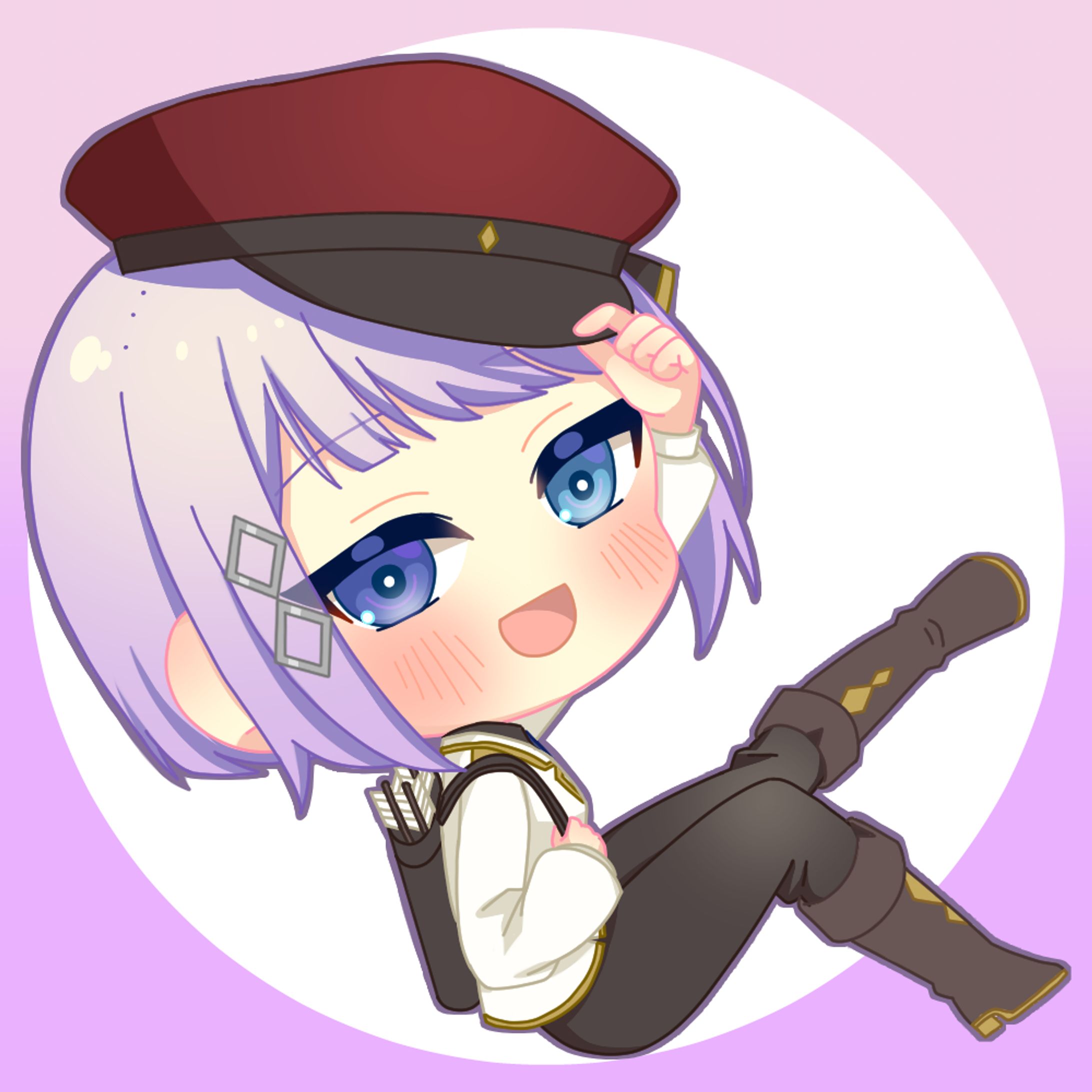 【ご納品】紫電 楓様　デフォルメイラスト-1