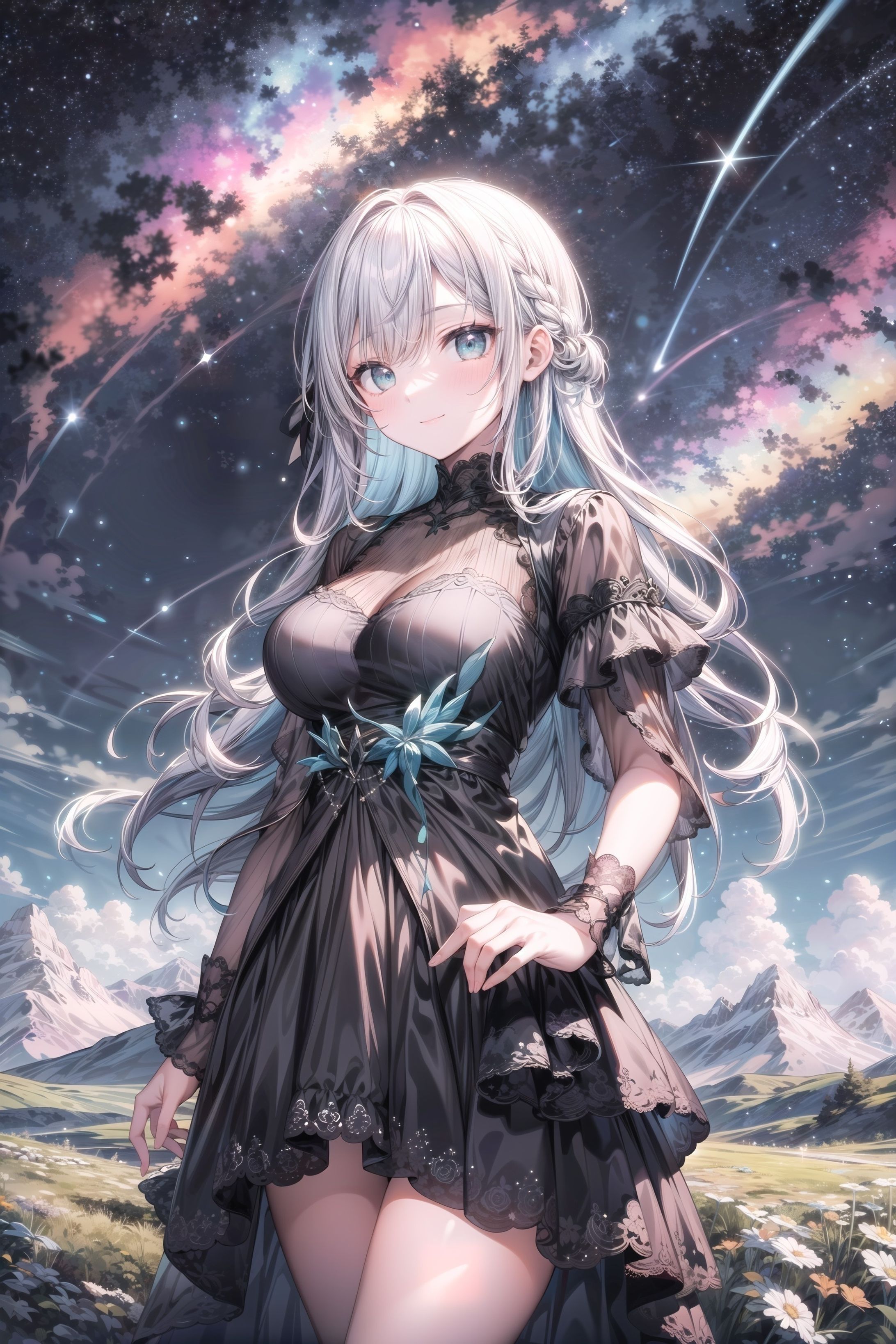 ドレスの美少女-1