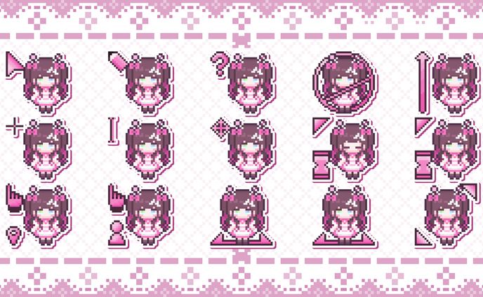 マウスカーソル_魔法少女みなぎちゃん様