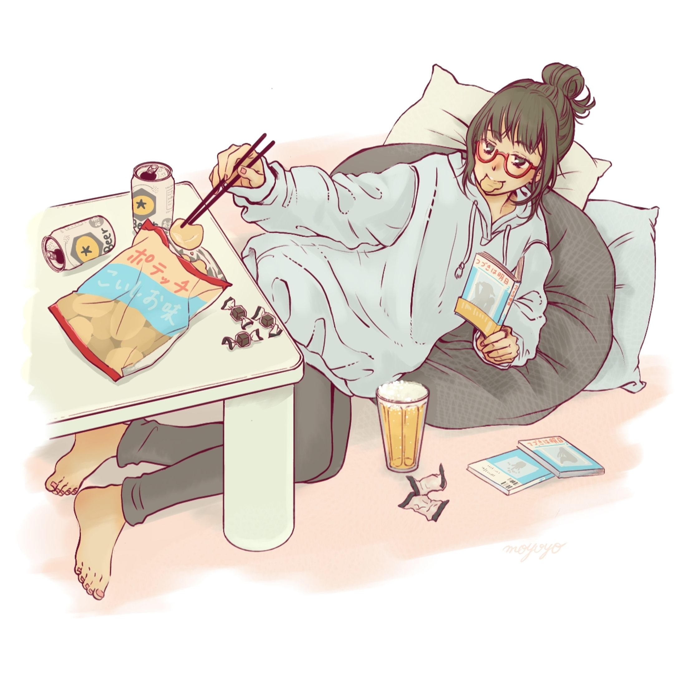 人物と食べ物-1