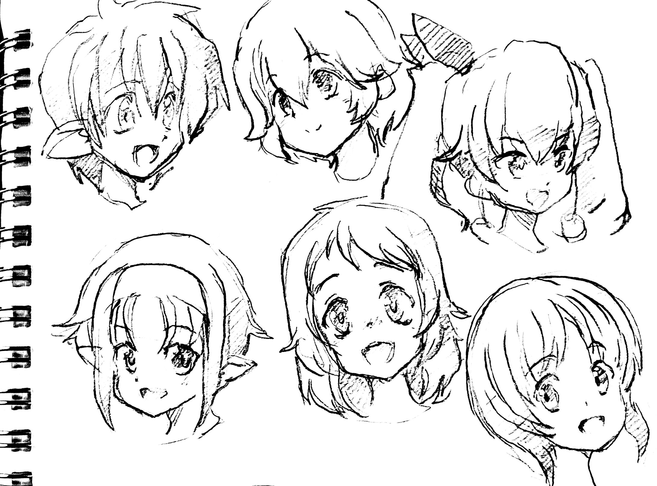 沢山の模写クロッキー-1