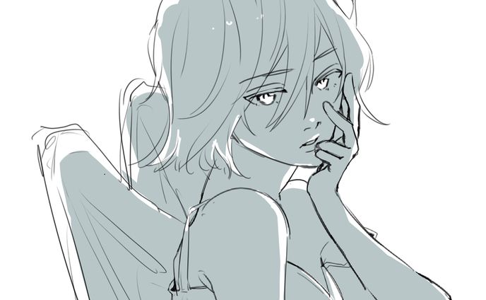 単色イラスト