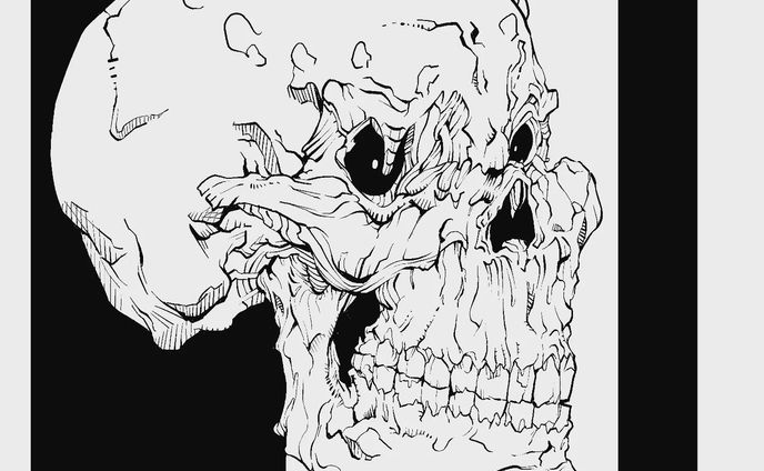 #skull #skullart #skullartwork #skullhead #digitalillustration #digitalart #digitalinking #draw #drawing#イラスト #clipstudiopaint#デジタルイラスト#artwork #art