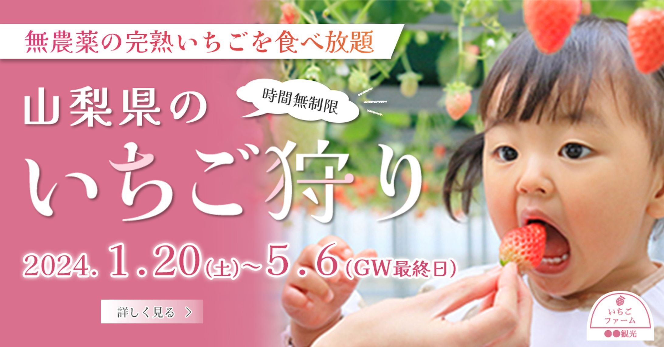 【架空】いちご狩り（食べ放題）バナー-1