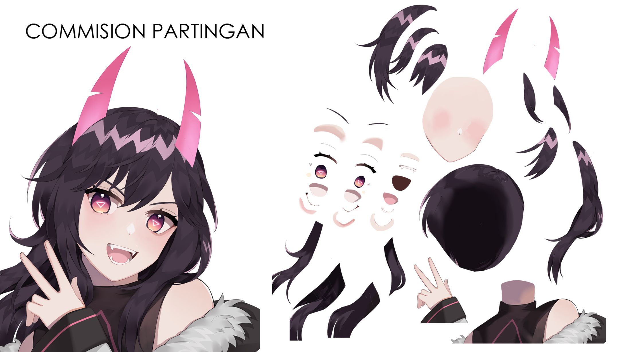 Bust Up Parting/Cutting Commission-1