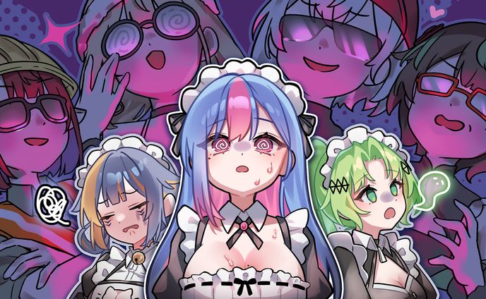 【VTuber・bing hayu(빙하유)様】YouTubeサムネイラスト