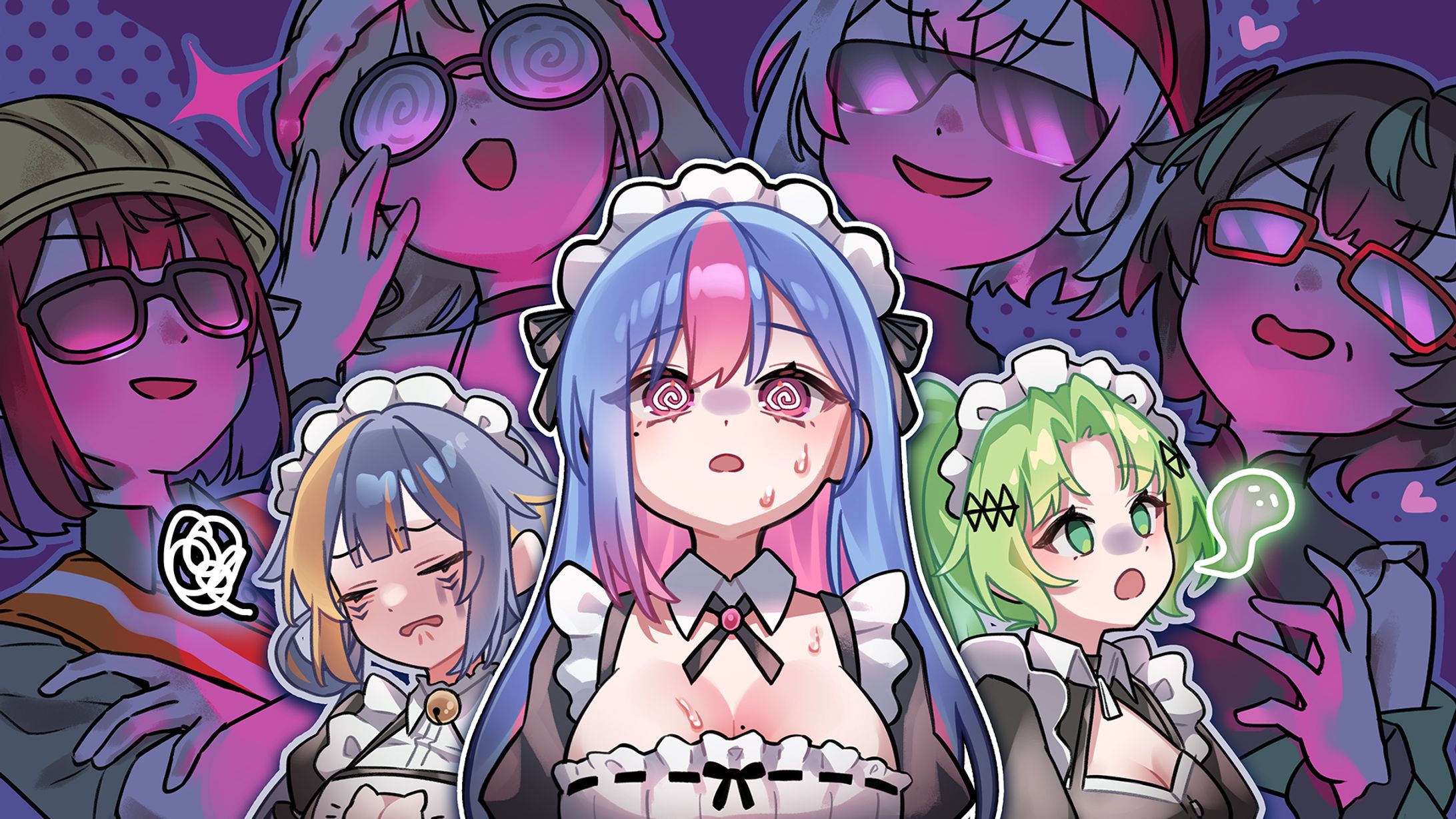 【VTuber・bing hayu(빙하유)様】YouTubeサムネイラスト-1