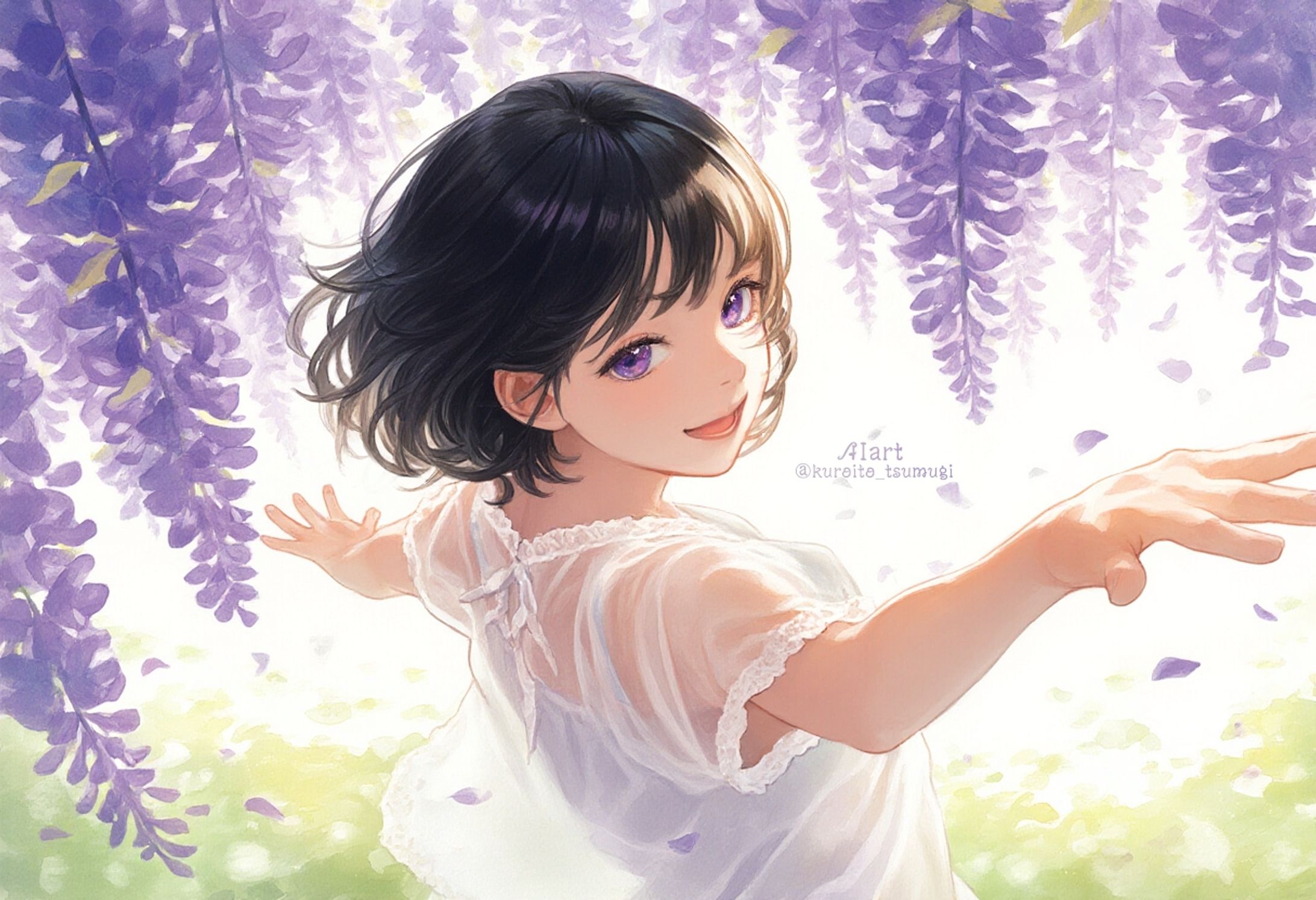 藤と少女│AIart log-1