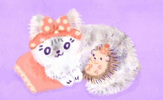 しっぽ、おふとんにしていいよ😽

@ruu_kota るーちゃん、こたくん描かせていただきました！

#illust #artwork #illustration #drawing #cuteart #cuteartwork #kawaiiart #いらすと #イラスト #ねこ #猫 #キャラクター #ほのぼの #絵  #いらすとぐらむ #イラストレーター #일러스트 #미술 #插图 #插畫 #猫イラスト#イラスト好きな人と繋がりたい #catillustration #イラストグラム#animalillustration#オリジナルイラスト#ミヌエット#minuet#ハリネズミ#hedgehog