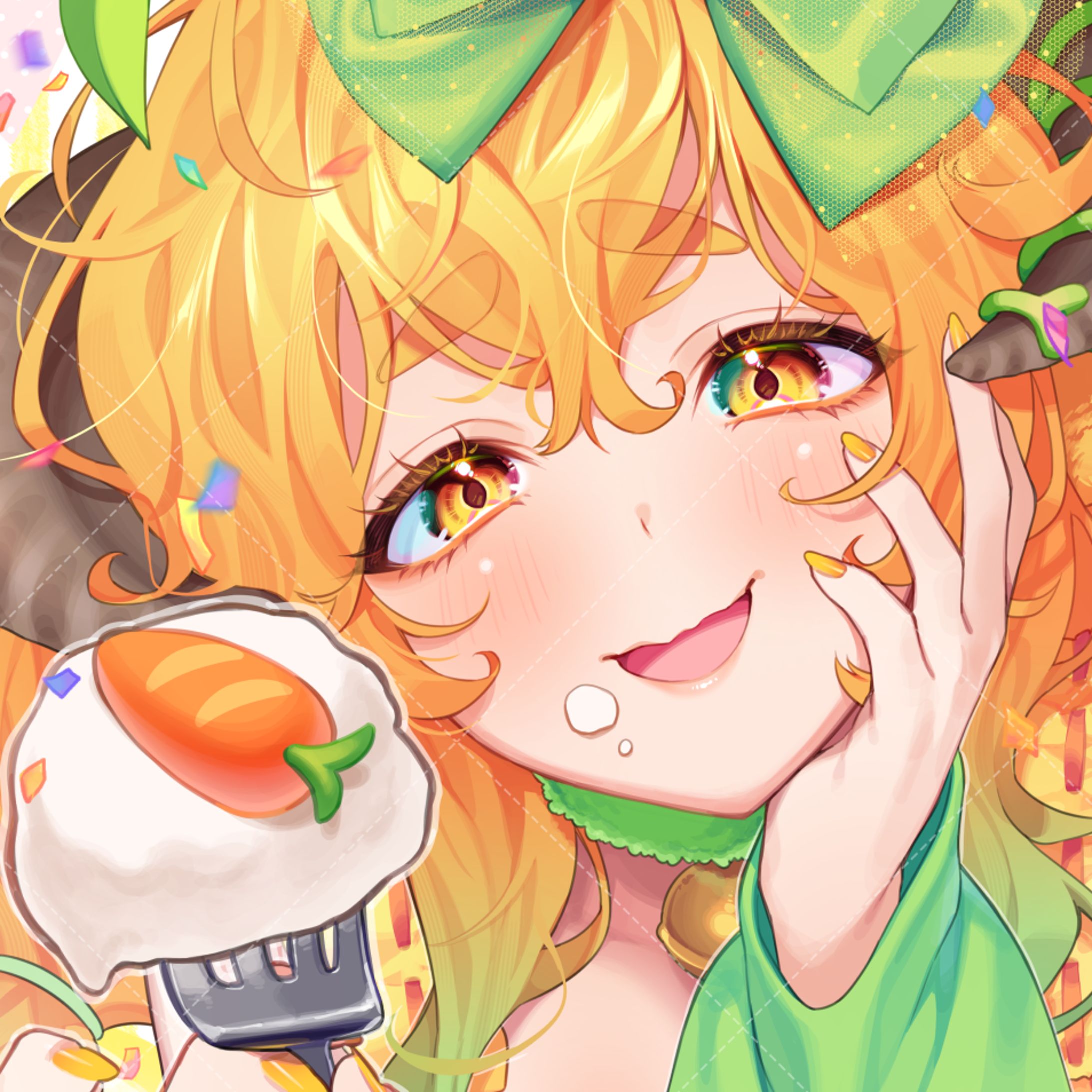「芽々のれん」様／1周年&誕生日記念グッズイラスト-1