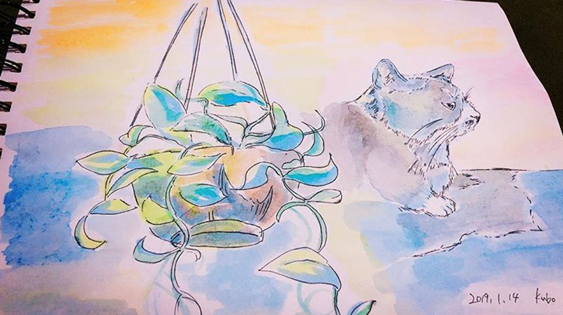 植物とねこ-1