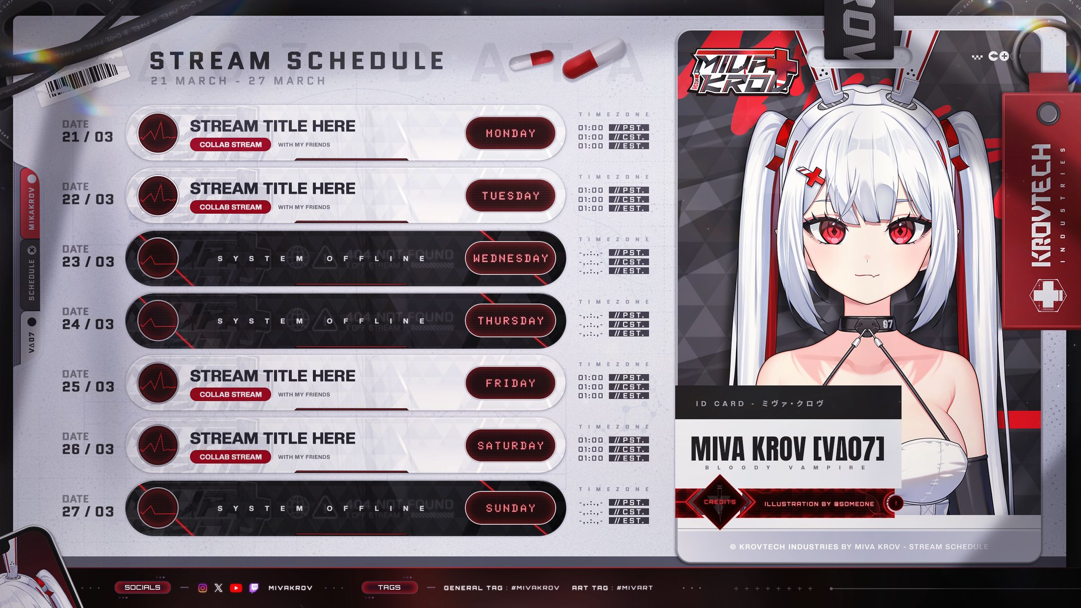 Stream Schedule / Miva Krov-1
