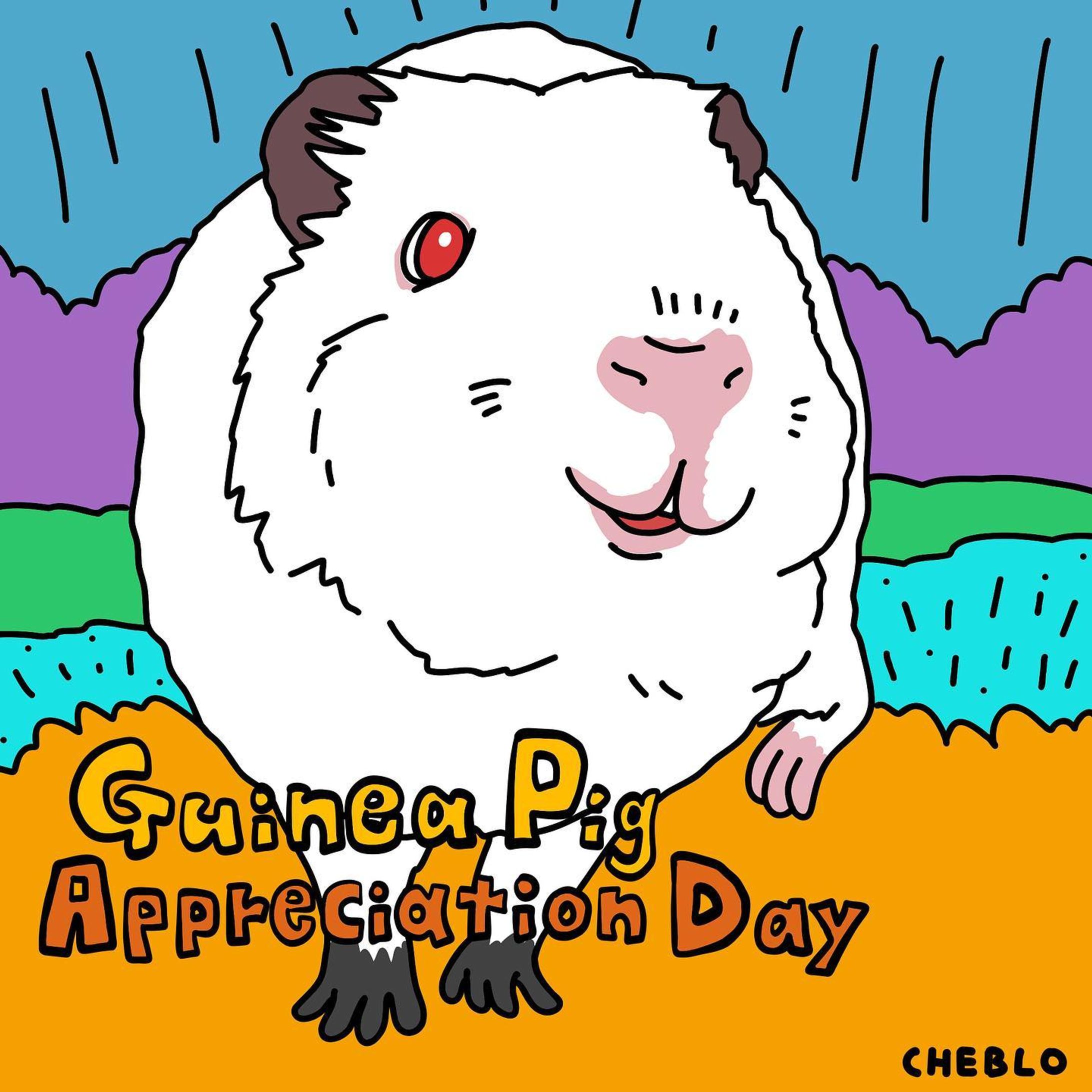 🐹モルズに感謝🐹

今日7月16日は

「Guinea Pig Appreciation Day（#モルモット感謝の日）」🎉

#guineapigappreciationday  #guineapig #animal #illustration #illustrator #pic #love #モルモット #絵 #イラストレーター #イラスト #小動物 #動物 #colorful #カラフル #pop #art-1