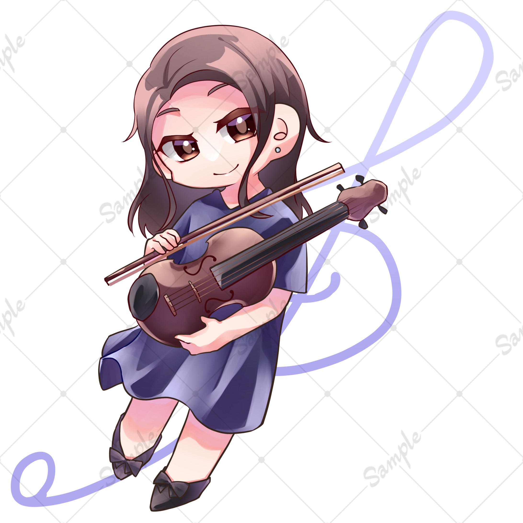 【立ち絵】ミニキャラ　全身　女性-1